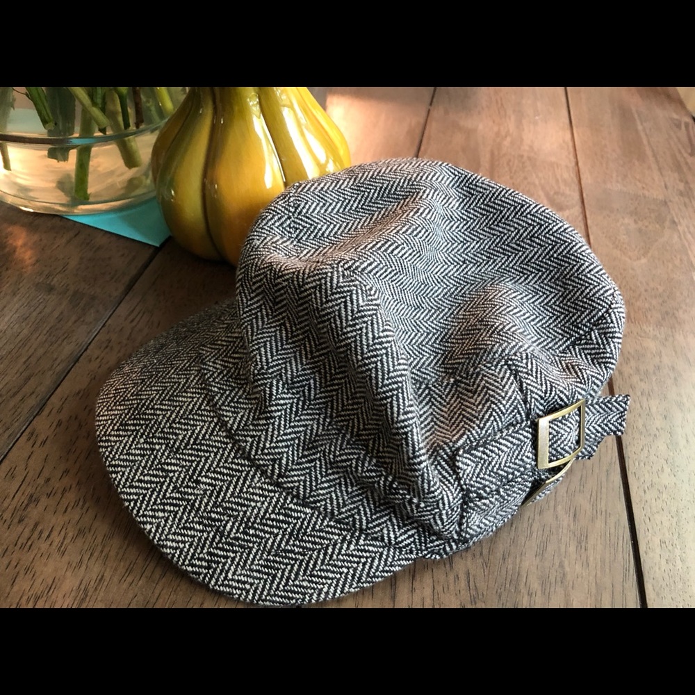 Crows foot tweed hat - Picture 2 of 4